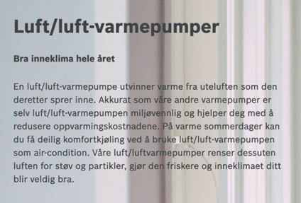 Varmepumper luft til luft | RE Varmepumper AS